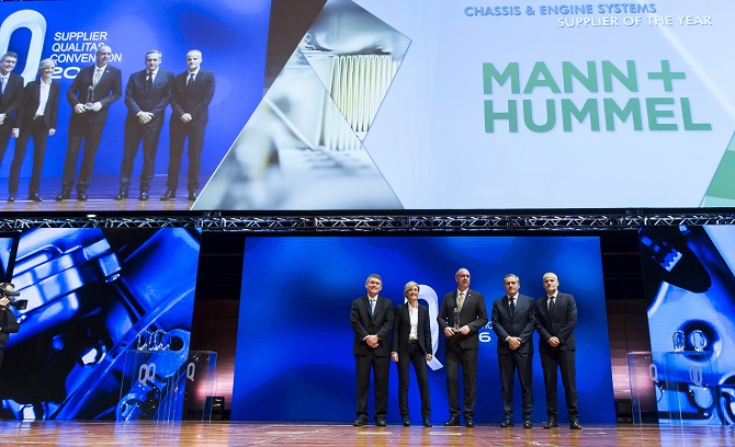 MANN+HUMMEL вновь стал лучшим поставщиком Fiat Chrysler Automobiles
